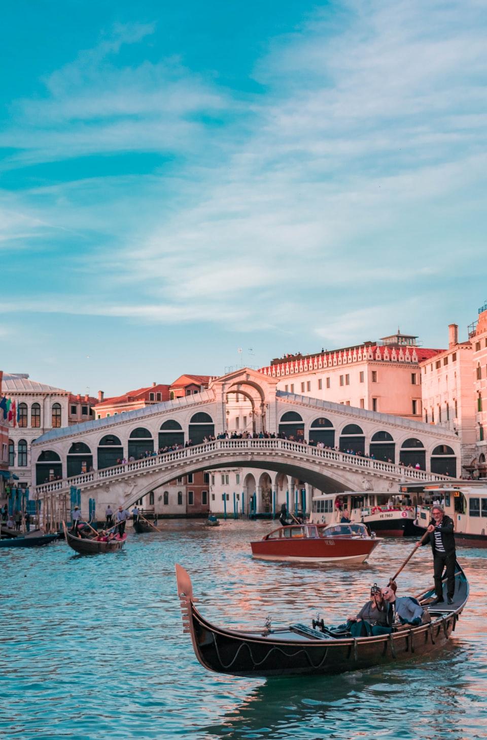 Venice canal at dusk — a popular European holiday destination UK travellers buy euros for
